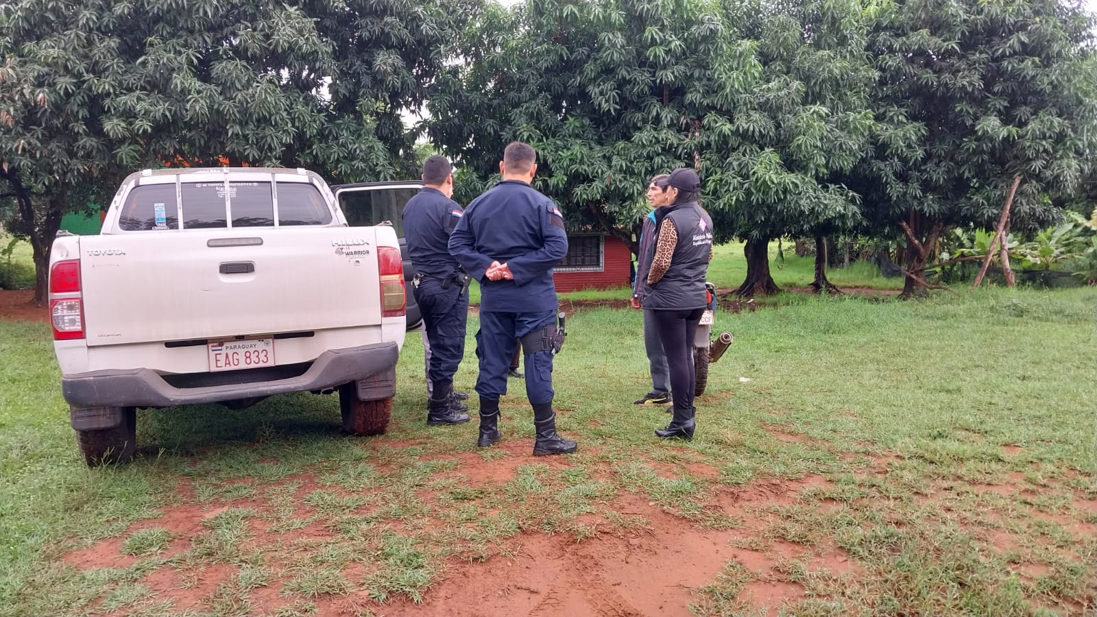 El procedimiento fue llevado a cabo en la zona de Arrua'i. Foto: Gentileza