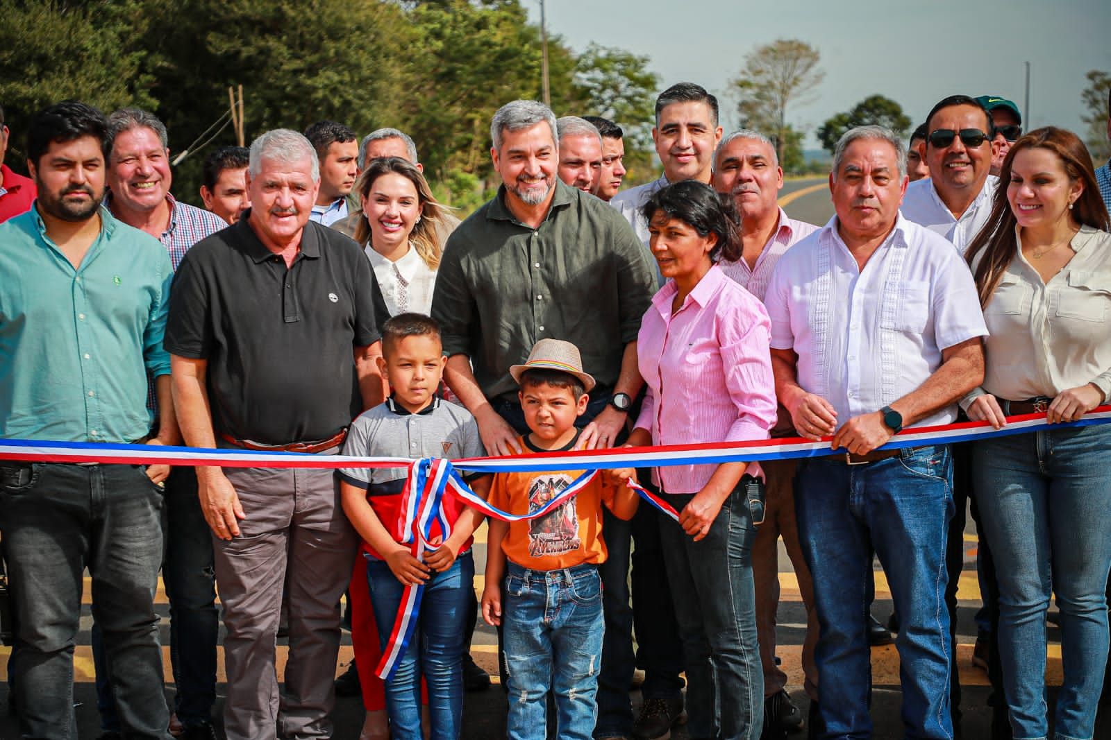 Inauguran tramo vial en San Pedro. Foto: Gentileza.