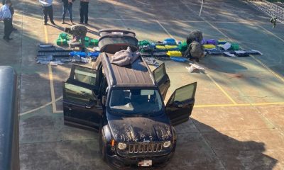 La camioneta contenía más de 500 kilos de marihuana. Foto: Policía Nacional.