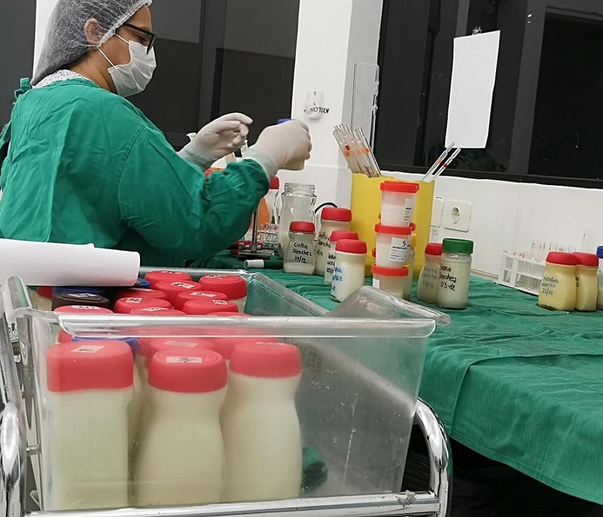 Banco de donación de leche materna. Foto: Ministerio de Salud.