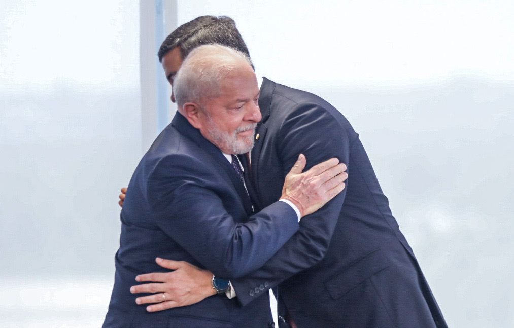 Luiz Inácio da Silva se reunió con Santiago Peña. Foto: Gentileza.