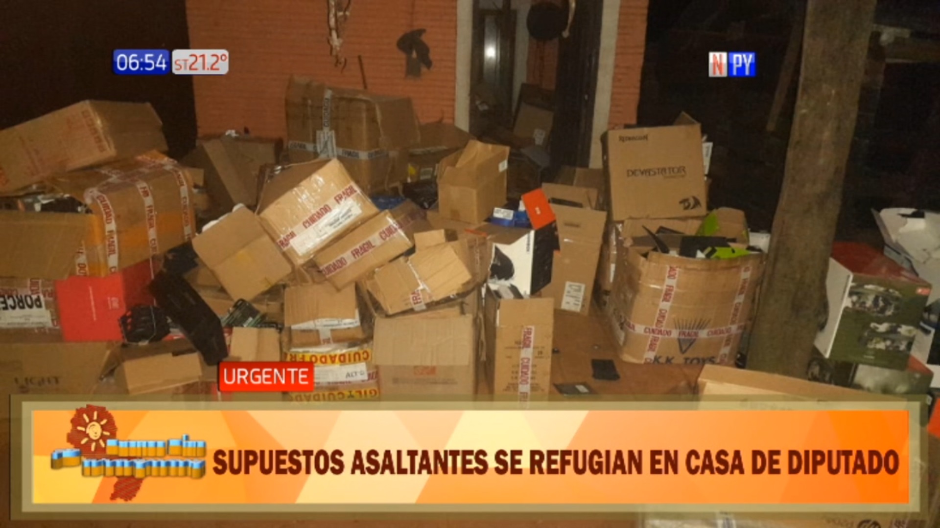 Supuestos asaltantes se refugian en una de las propiedades de Miguel Cuevas. Foto: Captura.