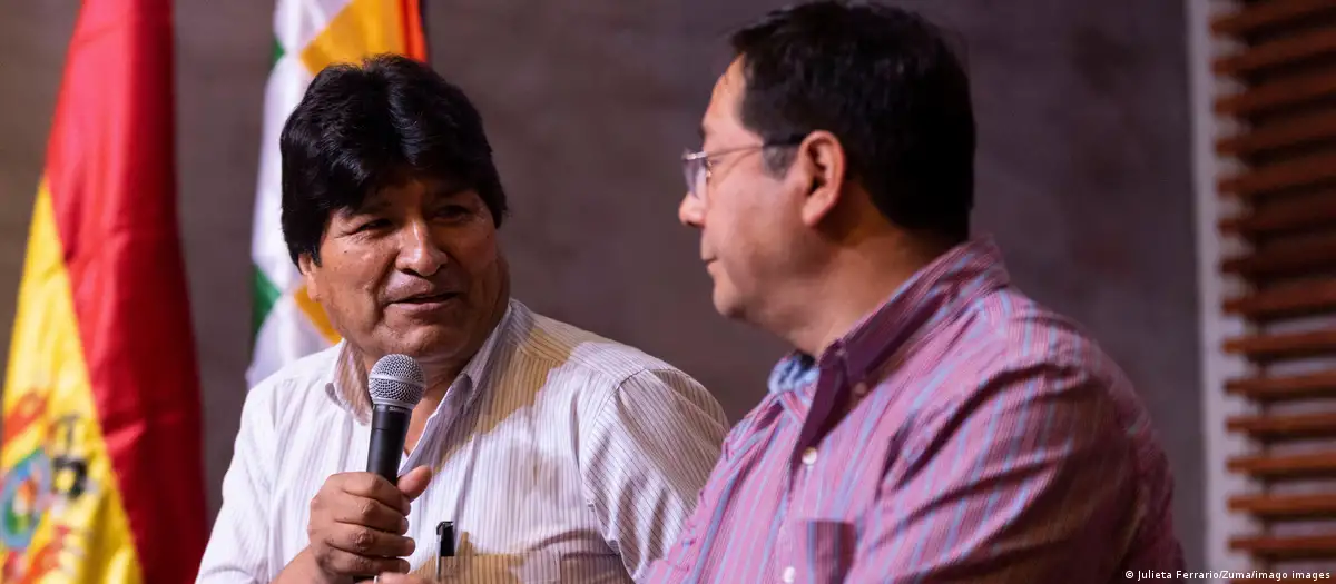 Evo Morales y Luis Arce. Foto: DW.