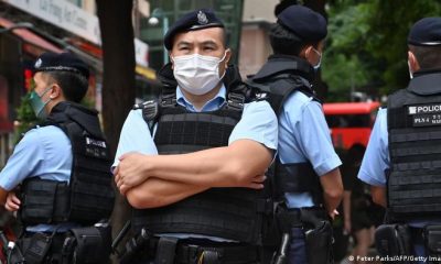 Policía de Hong Kong. Foto: DW.