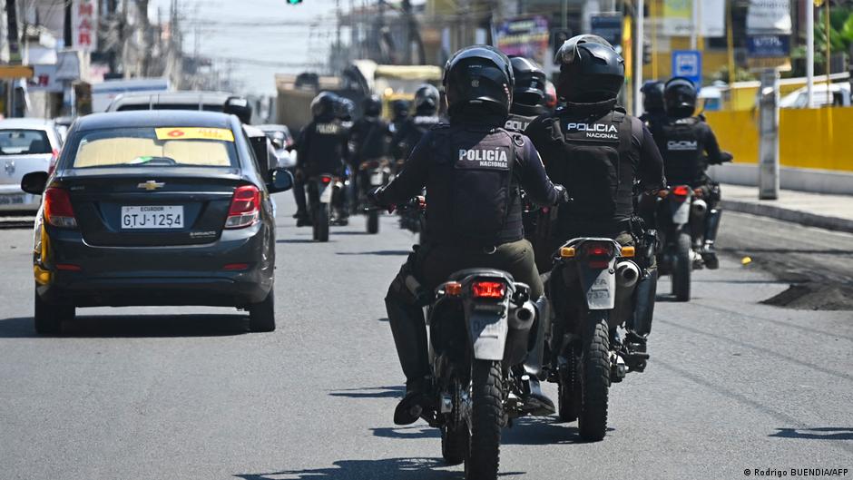 Policía en Ecuador. Foto: DW.