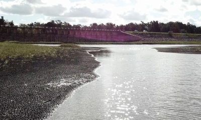 El principal embalse para el abastecimiento de agua potable de Montevideo se encuentra en estado crítico debido a una prolongada sequía. (Archivo 02.06.2023) DW.