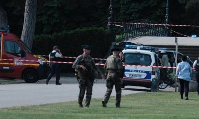 La Policía francesa acordona el área. Foto: DW.