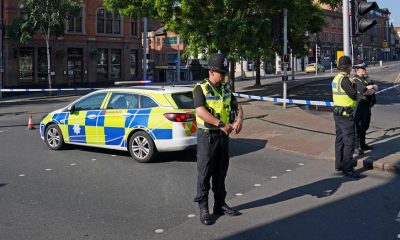 Operativo policial en el centro de Nottingham. Foto: DW.