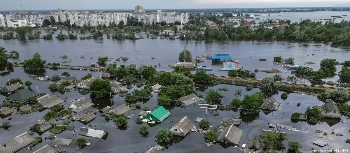 Inundaciones en Ucrania. Foto: DW.