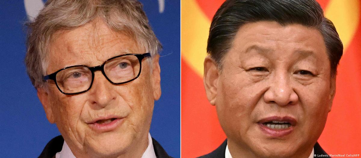 Bill Gates y Xi Jinping. Foto: DW.