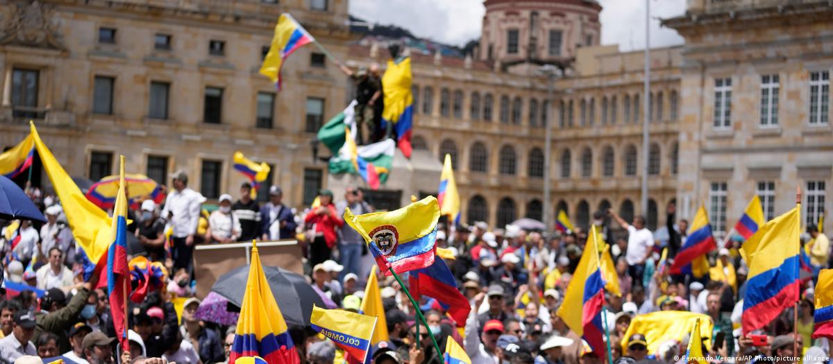 Protestas en Colombia. Foto: DW.