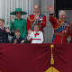 Carlos III presidió por primera vez como rey británico el “Trooping the colour”. Foto:Infobae.