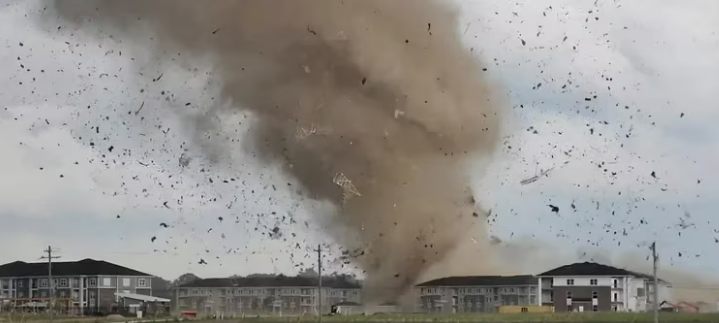 Tornado en Estados Unidos. Foto: Infobae.