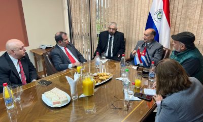 Senadores recibieron a diplomáticos cubano. Foto: Gentileza.