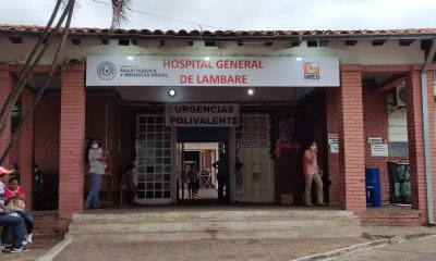 Fachada del Hospital General de Lambaré. Foto: Gentileza.