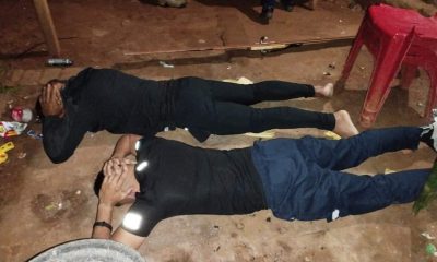 Detienen a dos personas en Areguá. Foto: Gentileza.