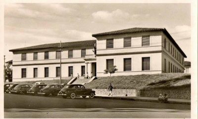 Fachada antigua del Ministerio de Salud en el año 1948. Foto: gentileza.