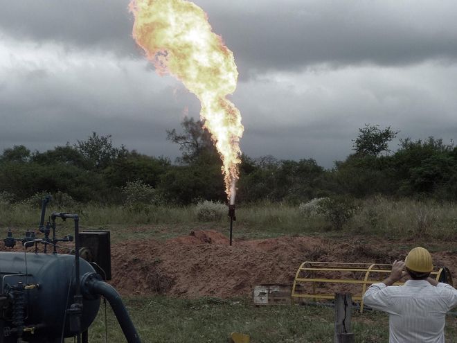 Exploración de gas en Paraguay. Foto: Gentileza.