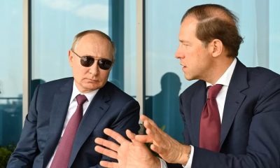 Foto de archivo del presidente ruso Vladimir Putin y Denis Manturov, el miembro más rico de su gobierno. Foto: Reuters.