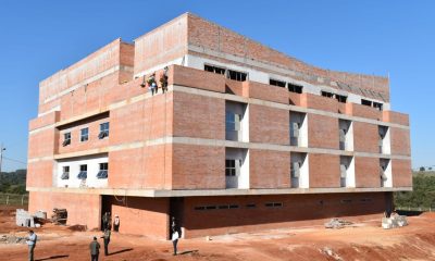 Construcción del Gran Hospital del Sur en Itapúa. Foto: MOPC.