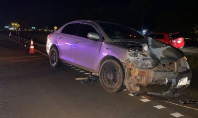 La víctima fue atropellada por un automóvil de la marca Toyota, modelo Axion. Foto: Gentileza.