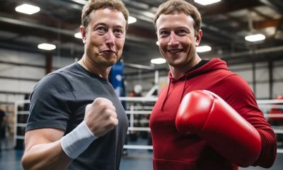 Mark Zuckerberg y Elon Musk, el duelo (IA). Foto: Telemundo.