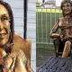 Estatua de Mirta Legrand que realizó Daniel Melero. Foto: El Perfil.