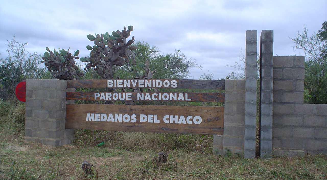 Entrada al Parque Nacional Médanos del Chaco. Foto: Gentileza.