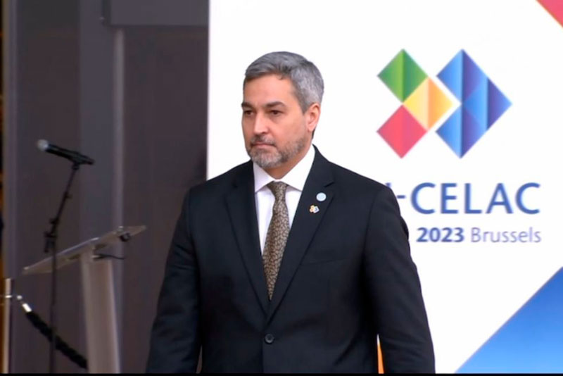 Mario Abdo en la Cumbre de Celac. Foto:Gentileza.