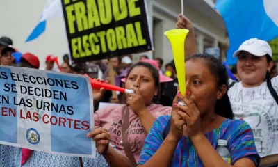 Protestas en Guatemala. Foto: DW.