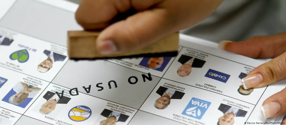 Papeletas de votación en elecciones de Guatemala. Foto: DW.