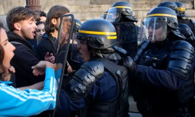 Protestas en Francia. Foto: DW.