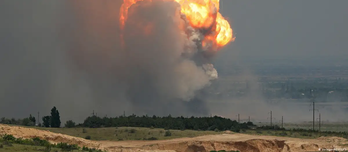 Explosión en Crimea. Foto: DW.