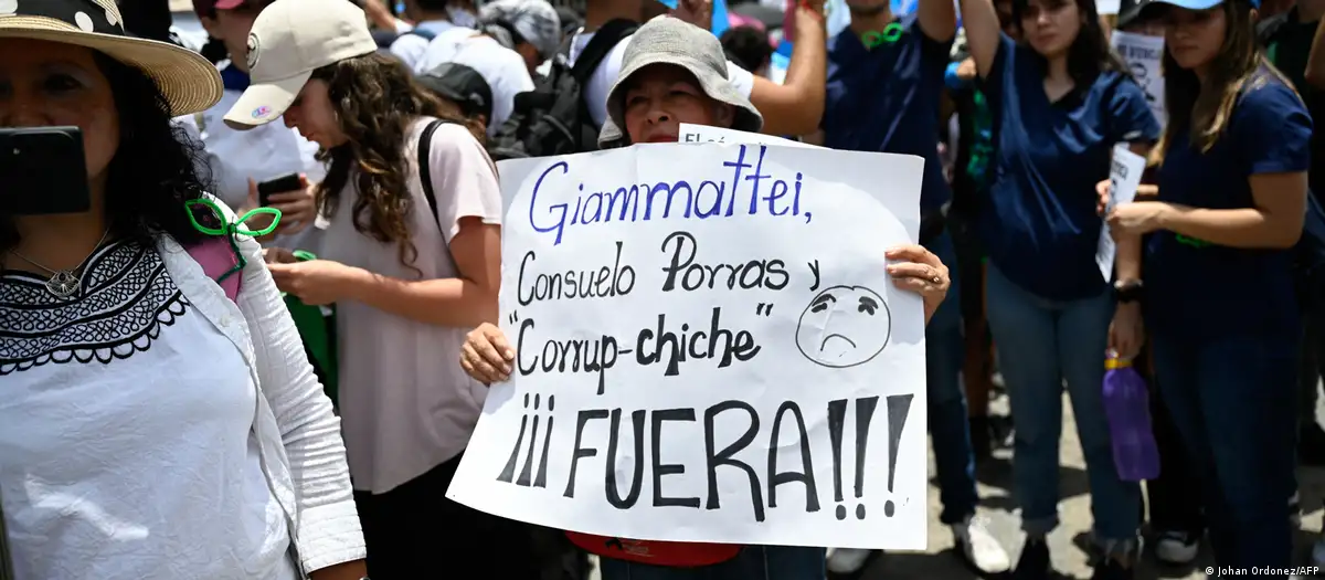 Protestas en Guatemala. Foto: DW.