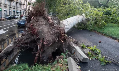 Destrozos que causó la tormenta. Foto referencial.