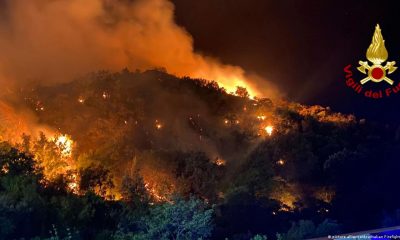 Incendio en Italia. Foto: DW.