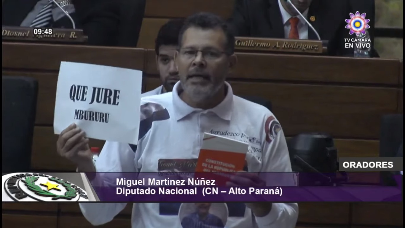 Diputado de Cruzada Nacional Miguel Martínez. Foto: Captura de pantalla.