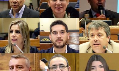 La lista de titulares es como sigue: Walter Harms (ANR-Itapúa); Virina Villanueva (ANR-Concepción); Rodrigo Gamarra (ANR-Central); Carlos María López (PLRA-Cordillera); Rubén Rubín (PH-Central); Daniel Centurión (ANR-Capital); César Cerini (ANR-Itapúa); Hugo Mesa (ANR-Cordillera) y Pastor Vera (PLRA-San Pedro). Foto: El Nacional.