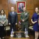 El ministro de Defensa recibió a autoridades castrenses de los Estados Unidos. Foto: Gentileza.