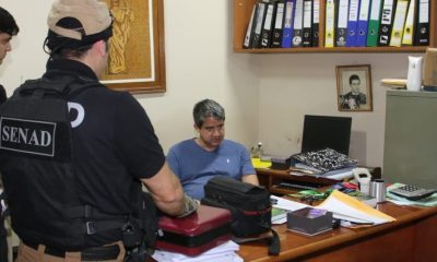 Operativo de la Senad detuvo a Adrián Brizuela. Foto: R. Uno 650 AM.