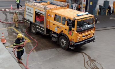 Carro de bomberos voluntarios. Foto: Ñanduti.