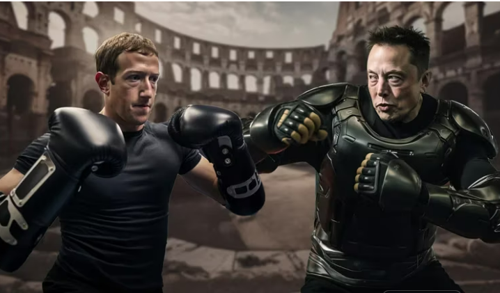 Mark Zuckerberg y Elon Musk. Foto ilustrativa. Infobae.