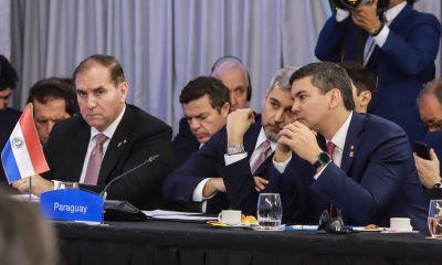 El presidente de la República, Mario Abdo Benítez, invitó a su inminente sucesor Santiago Peña a participar de la cumbre del Mercosur. Foto: Gentileza.