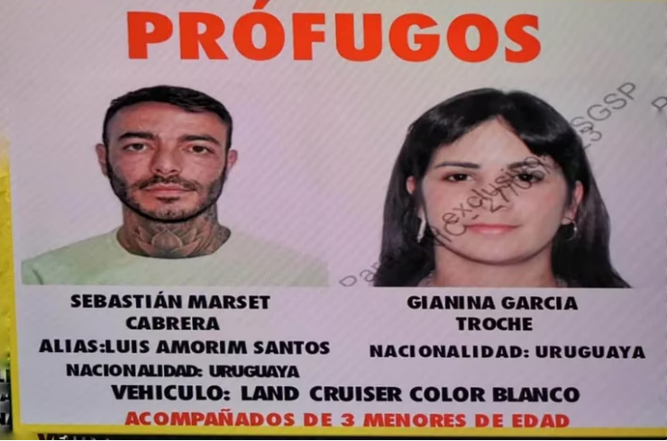 Sebastián Marset y su esposa Gianina Garcia son buscados internacionalmente.