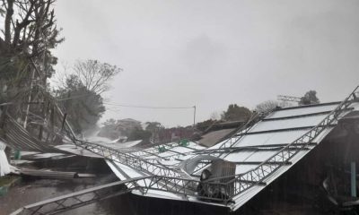 Daños ocasionados en Vaquería por temporal. Foto: Gentileza.