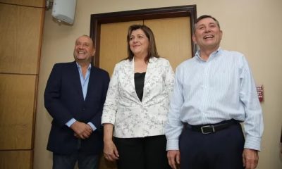 Oscar Salomón, Blanca Ovelar y Luis Pettengill. Foto: Gentileza.