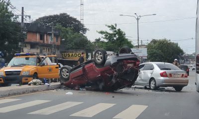 Múltiple choque sobre Eusebio Ayala casi Boggiani. Foto: R. 1000 AM.