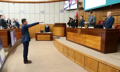 Javier Vera, alias Chaqueñito juró como senador. Foto: Gentileza.