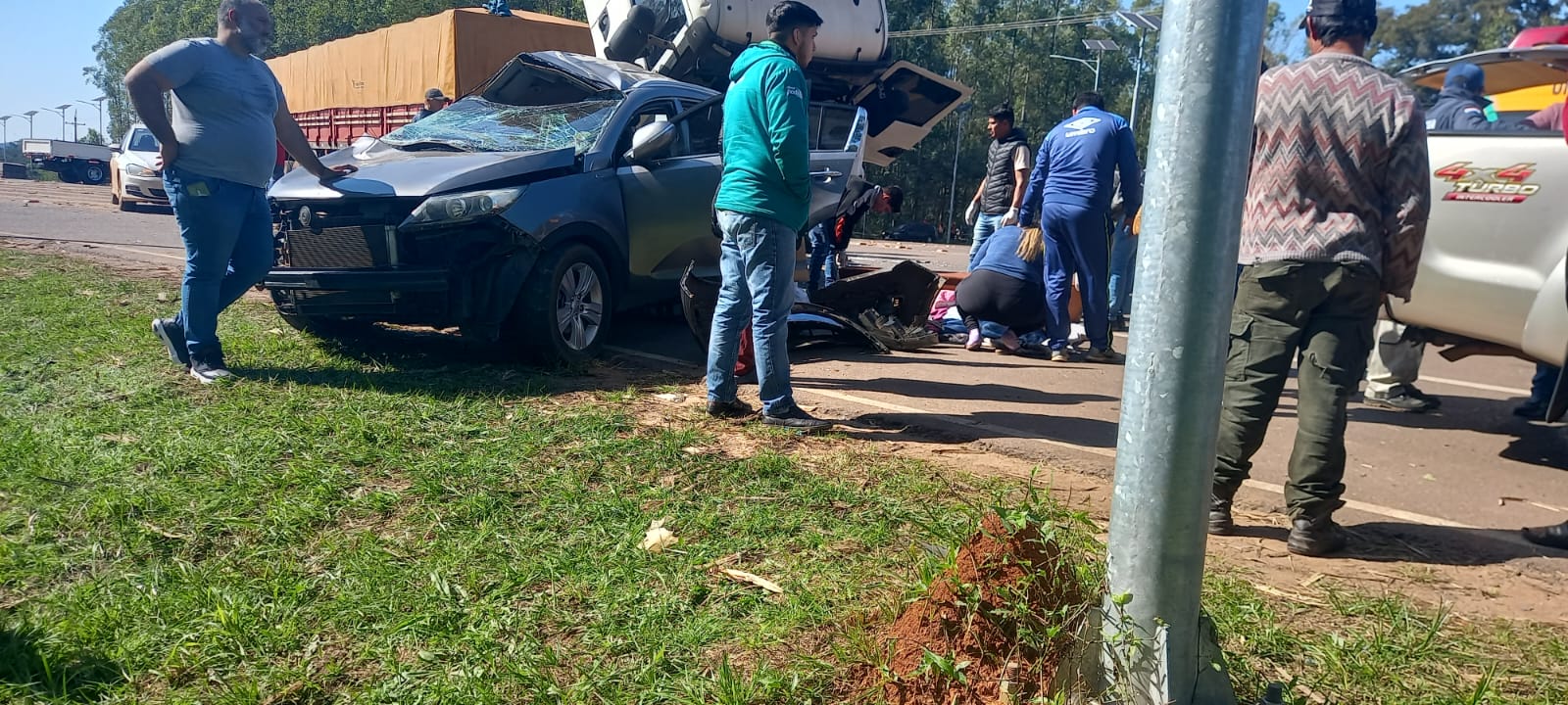 Fatal accidente de tránsito dejó dos fallecidas. Foto: Héctor Alegre.