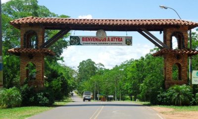 Portal de entrada a la ciudad de Atyrá. Foto: @atyrapy